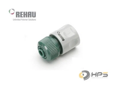 REHAU Schnellsch​lauchstück Kunststoff 1/2" Aqua-Stop