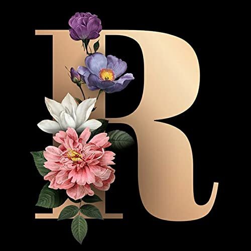 Alphabet Diamond Painting Kits for Adults Kids Beginners, 5D Diamond Art R - Picture 1 of 7