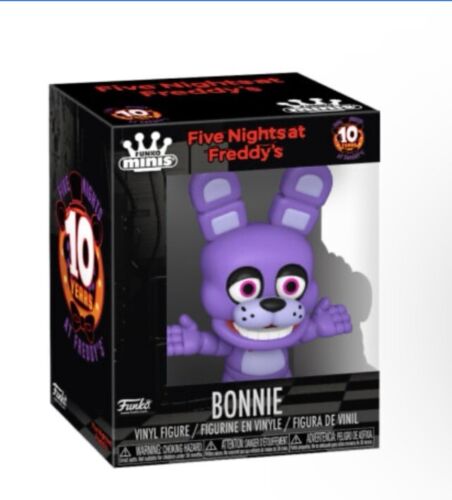Five Nights At Freddy's Funko Minis 3” Bonnie Figure 10 Year Anniversary NIB NEW