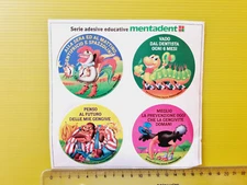 Mentadent Toothpaste Sticker Vintage 80S