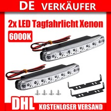 2 stk LED Tagfahrlicht Tagfahrleuchten Universal Auto DRL Scheinwerfer DC12V DE