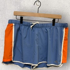 Adidas Climalite Women's Blue Orange Athletic Lined Shorts Size XL