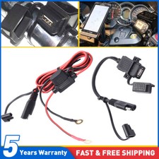 Waterproof Motorcycle 12v USB Power Socket Adapter Charger Outlet Motorbike UK