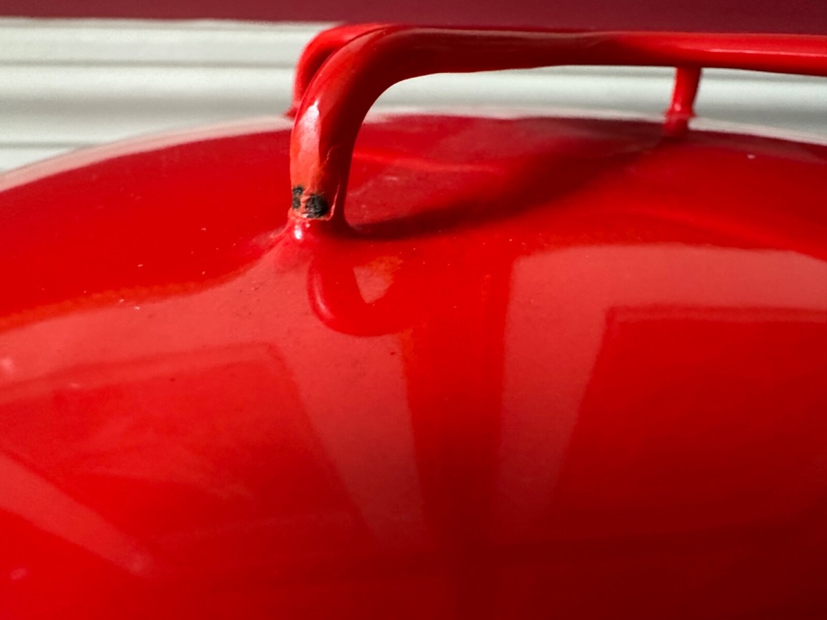 VINTAGE 1960's Dansk Designs Denmark IHQ Kobenstyle RED Enamel