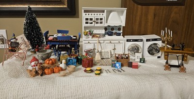 Dollhouse Miniature Lot 60+ Pieces. Most Brand New Some Used