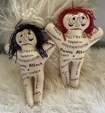 Connie Pentek Designs Voodoo Cloth Doll 12" Stress Reliever Toy Gift