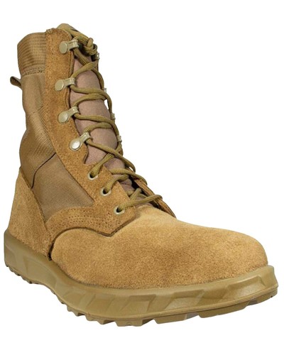 McRae Army Temp Weather 7ATW Men’s Beige Narrow Tactical Boots – Made In USA – Lace-Up Combat Style