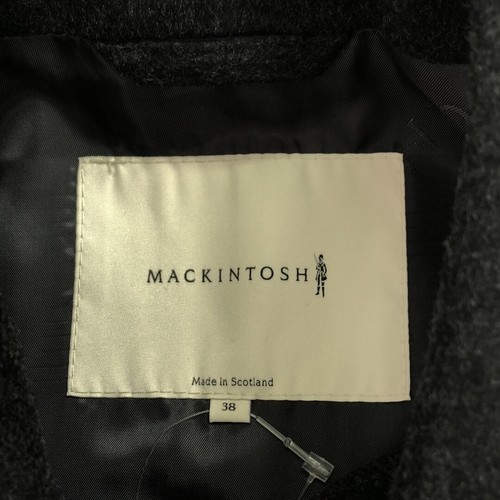 MACKINTOSH WOOL STEEN COLOR COAT DU 2F 2K 6L 6M 6N-3H CHARCOAL GREY Men's Used - Picture 6 of 6