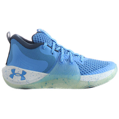 Under Armour GS Embiid Kids Blue Basketball Shoes UK