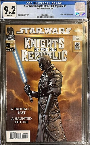 Star Wars: Knights of the Old Republic #9 WHITE PAGES CGC 9.2 🔥🔥🔥🔥🔥🔥