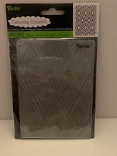 #117 Darice Embossing Folder Essentials  " DIAMOND BACKGROUND  "  #30023110