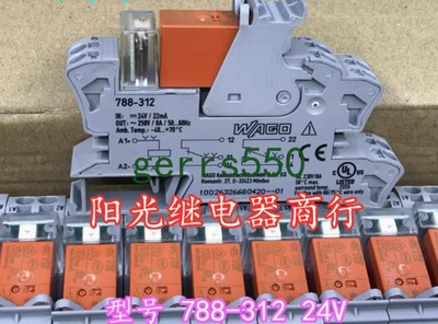 1 pcs New WAGO 788-312 relay all copper flame retardant interface module DC24V