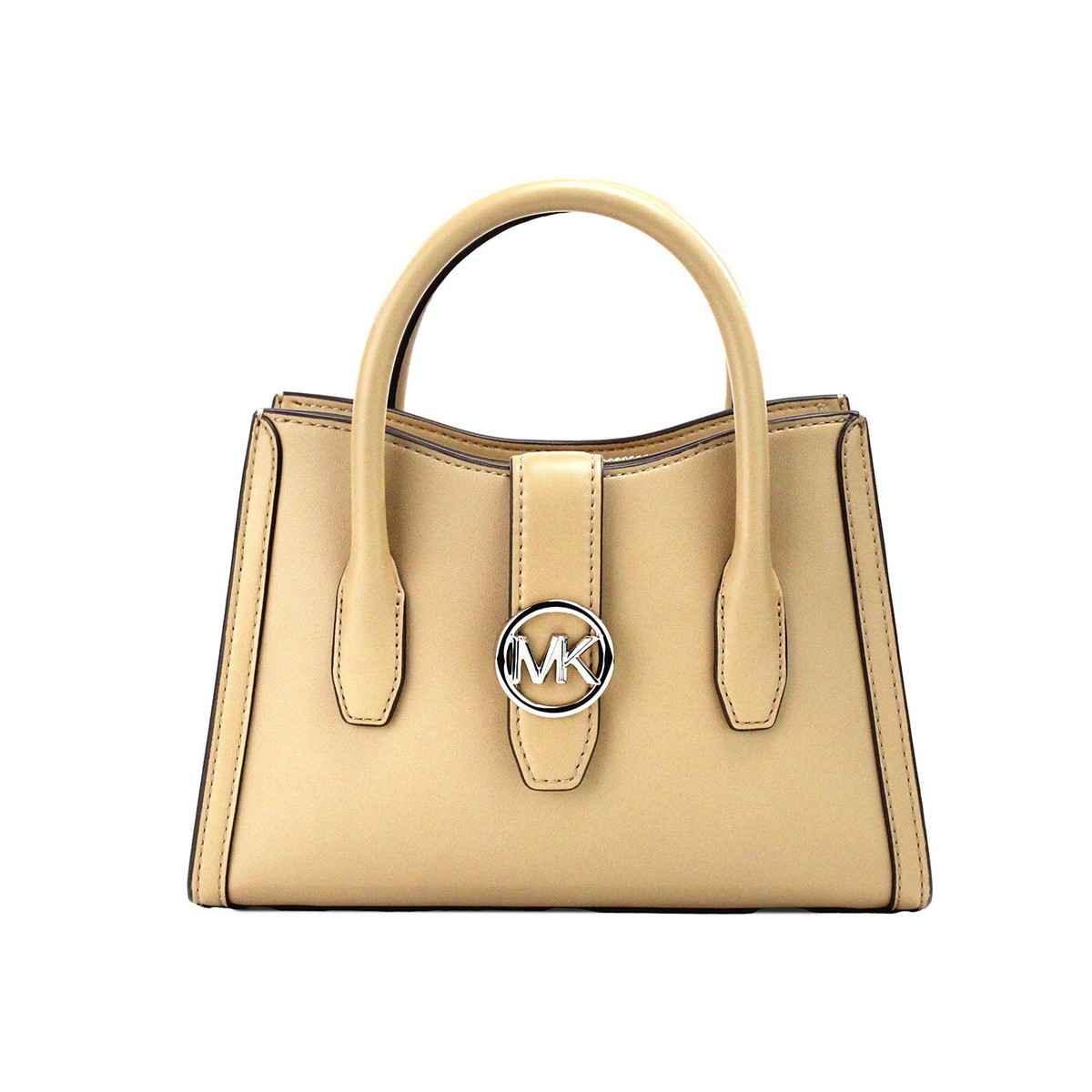 ショルダーバッグ・ポシェット Dayback Shopper Camel Michael Kors Gabby Small Camel Faux Leather Top Zip Satchel