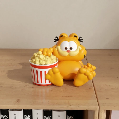 10CM Garfield Multiple Cute Poses Collection Action Figure Doll Toy 1x / 6x - Picture 7 of 19