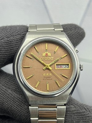 Vintage Orient Tri Star   Crystal Automatic  Mens  21 Jewels Wrist Watch