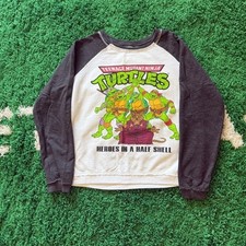 Teenage Mutant Ninja Turtles Nickelodeon Pullover Raglan Sweatshirt XL