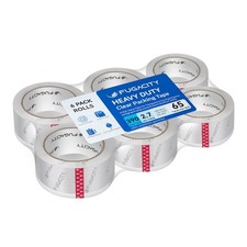 Clear Packing Tape Refills 6 Rolls ,Heavy Duty Packaging Tape for Moving Sea...