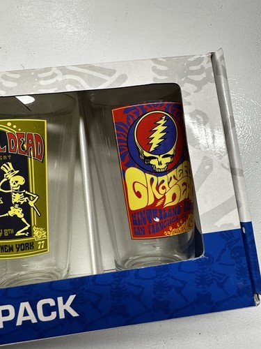 Grateful Dead ICUP Pint Glass Set 4-Pack 16oz American/Beacon/Barton/Winterland - Picture 5 of 6