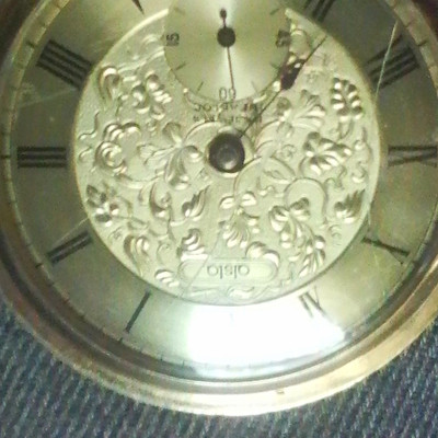 Alsta Star Watch Co. Gold Tone 17 Jewels Pocket Watch  w/ 10k GF Chain