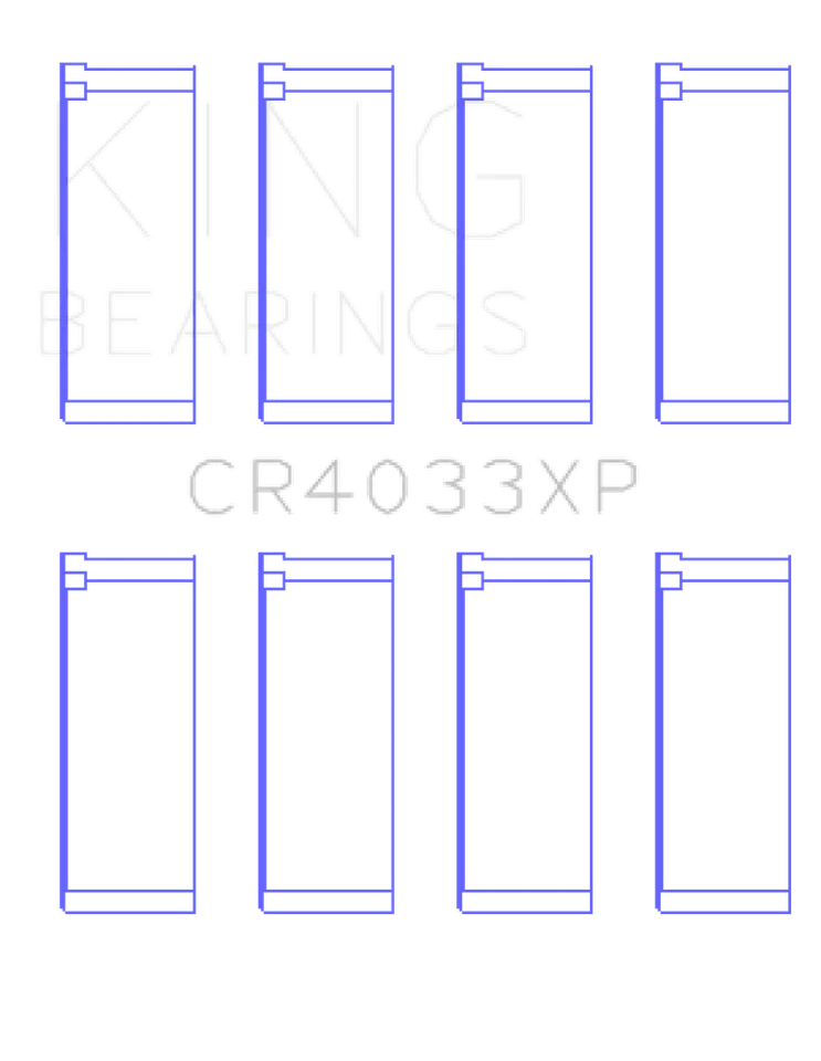 Rodamientos de varilla trimetálicos King CR4033XP0.25 XP serie XP para Honda Prelude 1997-2001 Foto 3 de 4
