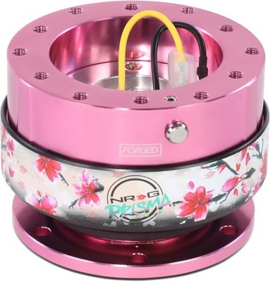 NRG Steering Wheel Quick Release 6 Hole Gen 2.0 Pink / Sakura Ring