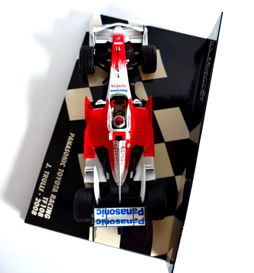 Minichamps 1:43 Toyota TF108 – Jarno Trulli – Panasonic Racing – Formula 1 2008 - Image 4 of 4