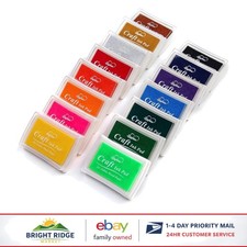 Versatile Craft Ink Pad Set with 15 Colors for Scrapbooking and Card Making