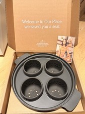 OUR PLACE Egg Poacher, Nylon Platter & 4 Individual Silicone Cups NIB* $50msrp