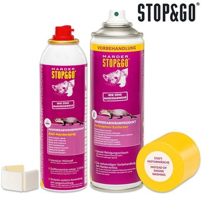 Stop&Go Duftmarken-Entferner & Abwehrspray Anti-Marder Marderschutz SET