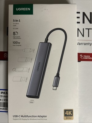 UGreen 6 in 1 USB-C Multifunction Adapter - New