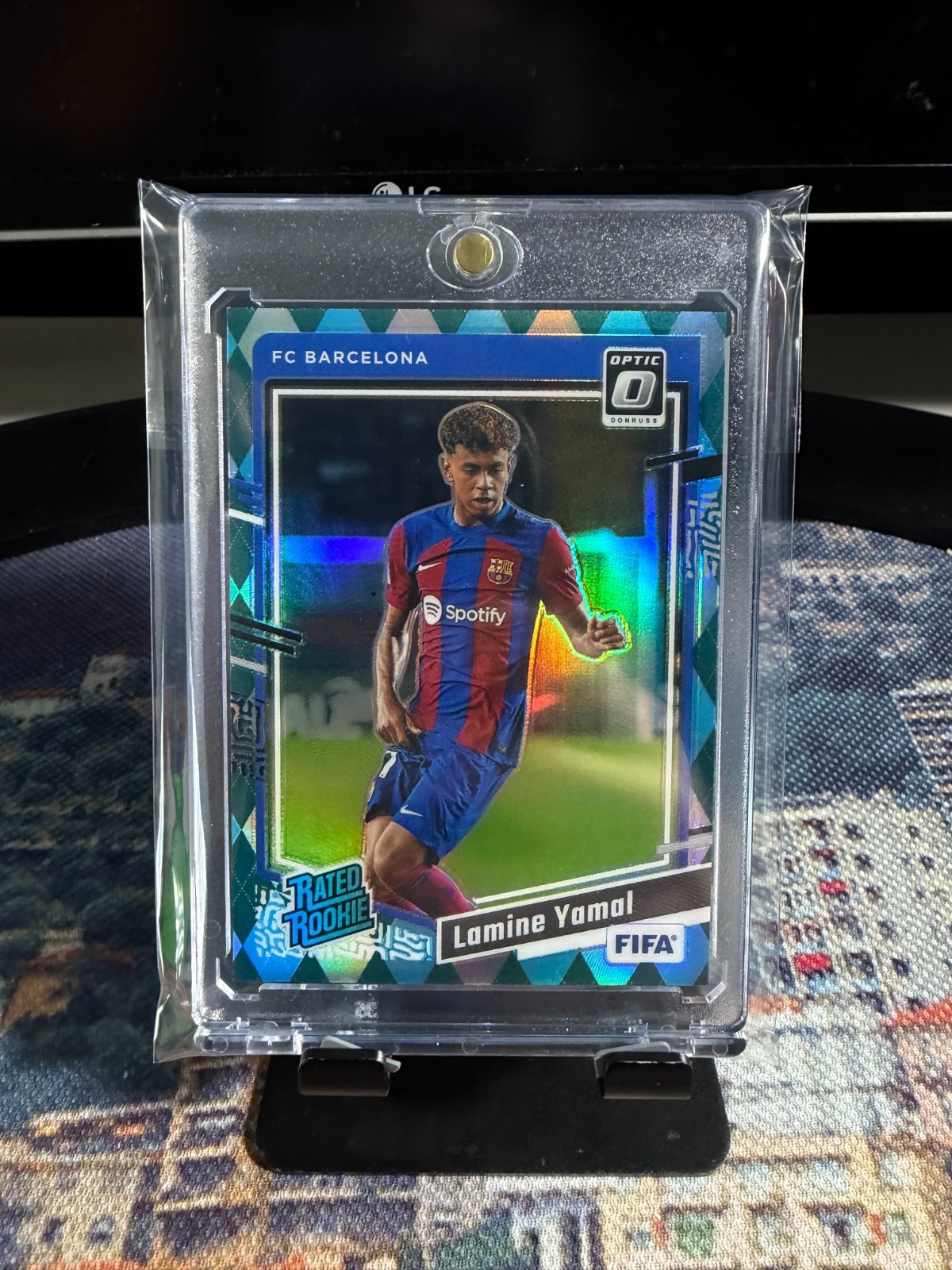 2023-24 Panini Donruss Fifa - Optic Rated Rookie Lamine Yamal #177 Argyle Prizm
