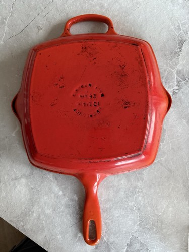 Le Creuset cast iron griddle pan Volcanic orange 26cm - Picture 4 of 5