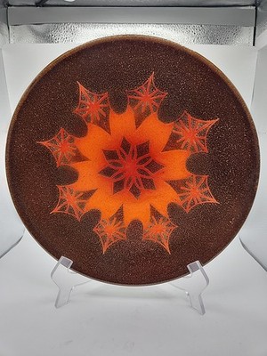 Vintage 1970s Large Poole Pottery Aegean Charger Plate Bowl 10.5'' 