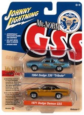 Johnny Lightning Mr.Norm 1964 Dodge 330 1971 Dodge Demon GSS - 2 Pack 1:64 Car