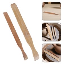 2 Pcs Pot Making Tool Bamboo Racket Clay Slab Forming Paddle Pottery