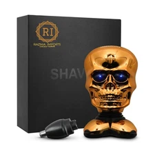 RAZNIA IMPORTS-Rechargeable Head Shavers for Bald Men – Golden Skul... Fas