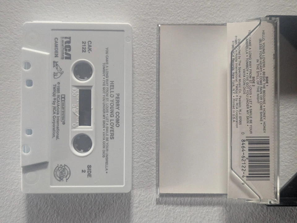 PERRY COMO Cassette Tape Lot of 2: Hello Young Lovers, It's Impossible Foto 4 de 4