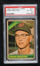 1966 Topps Venezuelan Frank Kreutzer #211 PSA 4.5 13u1