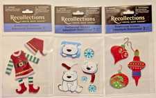 LOT CHRISTMAS Dimensional Stickers Scrapbooking - Presents Ornaments More - NEW