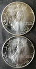 Two 1992 $1 American Silver Eagle Dollars