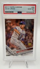 2017 Topps Chrome #60 Julio Urias Rookie Cup Los Angeles Dodgers PSA 10 Gem MT