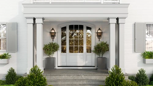 Quoizel RO8414 Rue De Royal 4 Light 30" Tall Outdoor Wall Sconce - Black - Picture 3 of 12