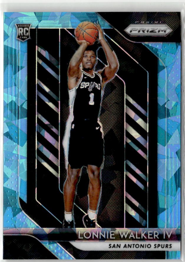 2018-19 Panini Prizm #251 Lonnie Walker IV Prizms Blue Ice #/99