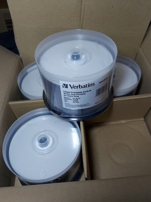 Case 200 Verbatim DVD-R 4.7GB 8X DataLifePlus White Inkjet Printable 94854