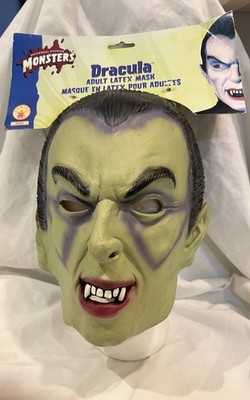 Vintage 1998 Dracula Vampire Halloween Mask Universal Studio Monsters New w/tags