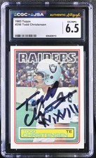 #298 Todd Christensen JSA AU CGC 6.5