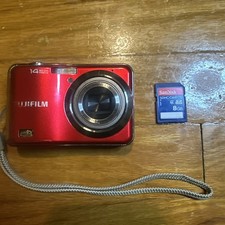 Fujifilm Digital Camera FinePix AX250 14.0MP 8gb Memory Card Red