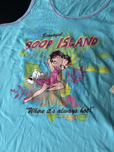 Vintage 2000s Y2K 2008 Betty Boop Cartoon Graphic Tank Top Shirt Plus Size 1X - Picture 2 of 9