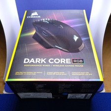 Corsair Dark Core RGB Wireless Gaming Mouse Black Unused Tested