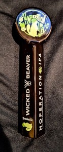 Wicked Beaver Craft Beer Tap Lot Of 4 Rare HTF Ceramic New Mint Unused Texas!!!!